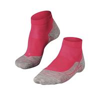 FALKE RU4 Endurance Short W Sso algodón antiampollas 1 par, Calcetines para correr Mujer, Rojo Rose 8564, 37-38
