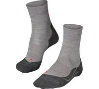 FALKE RU4 Endurance Wool M So lana antiampollas 1 par, Calcetines para correr Hombre, Gris Light Grey Melange 3830, 39-41