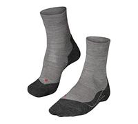FALKE RU4 Endurance Wool M So lana antiampollas 1 par, Calcetines para correr Hombre, Gris Light Grey Melange 3830, 42-43