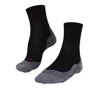 FALKE RU4 Endurance Wool W So lana antiampollas 1 par, Calcetines para correr Mujer, Negro Black-Mix 3010, 41-42