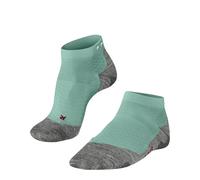 FALKE RU5 Race Short W Sso hilo funcional antiampollas 1 par, Calcetines para correr Mujer, Verde Jade 7439, 35-36