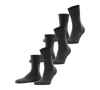 FALKE Run Multipack U So algodón lisos 3 pares, Calcetines Unisex adulto, Gris Dark Grey 3970, 39-41