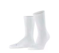 FALKE Calcetines unisex Run Rib Crew U So de algodón, material funcional monocolor, 1 par, color blanco 2000, 39-41