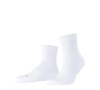 FALKE Run U Sso algodón lisos 1 par, Calcetines Unisex adulto, Blanco White 2000 Rib, 42-43