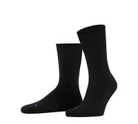 FALKE Run U So algodón lisos 1 par, Calcetines Unisex adulto, Negro Black 3000, 49-50