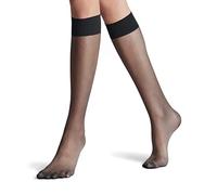 FALKE Seidenglatt 15 DEN W Kh transparente lisos 1 par, Calcetines largos Mujer, Gris Graphite 3146, 35-38