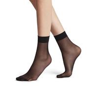 FALKE Seidenglatt 15 DEN W So transparente lisos 1 par, Calcetines Mujer, Negro Black 3009, 35-38