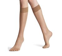 FALKE Seidenglatt 15 DEN W Kh transparente lisos 1 par, Calcetines largos Mujer, Color piel Sun 4299, 35-38