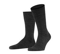 FALKE Sensitive Berlin M So lana algodón puños sin presión 1 par, Calcetines Hombre, Gris Anthracite Melange 3080, 43-46