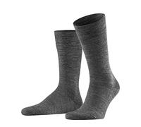FALKE Sensitive Berlin M So lana algodón puños sin presión 1 par, Calcetines Hombre, Gris Dark Grey 3070, 43-46