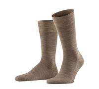 FALKE Sensitive Berlin M So lana algodón puños sin presión 1 par, Calcetines Hombre, Marrón Nutmeg Melange 5410, 39-42