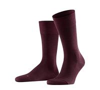 FALKE Sensitive Berlin M So lana algodón puños sin presión 1 par, Calcetines Hombre, Rojo Barolo 8596, 43-46