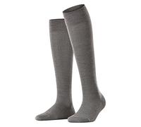 FALKE Sensitive Berlin W Kh lana algodón puños sin presión 1 par, Calcetines largos Mujer, Gris Light Grey Melange 3830, 39-42