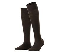 FALKE Sensitive Berlin W Kh lana algodón puños sin presión 1 par, Calcetines largos Mujer, Marrón Dark Brown 5230, 35-38