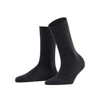 Falke Calcetines mujer Sensitive Berlin W – lana y algodón, puños sin presión – Gris Anthracite 39-42