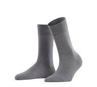 FALKE Sensitive Berlin W So lana algodón puños sin presión 1 par, Calcetines Mujer, Gris Light Grey Melange 3830, 39-42