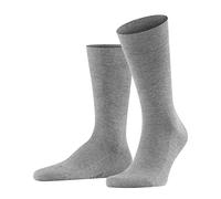 FALKE Sensitive London M So algodón puños sin presión 1 par, Calcetines Hombre, Gris Light Grey Melange 3390, 43-46