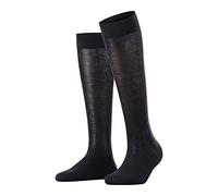 FALKE Sensitive London W Kh algodón puños sin presión 1 par, Calcetines largos Mujer, Azul Dark Navy 6370, 39-42