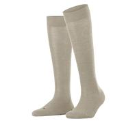 FALKE Sensitive London W Kh algodón puños sin presión 1 par, Calcetines largos Mujer, Beis Linen Melange 4541, 35-38