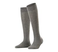 FALKE Sensitive London W Kh algodón puños sin presión 1 par, Calcetines largos Mujer, Gris Light Grey Melange 3390, 39-42