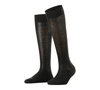 FALKE Sensitive London W Kh algodón puños sin presión 1 par, Calcetines largos Mujer, Negro Black 3000, 39-42