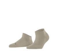 FALKE Sensitive London W Sn algodón lisos 1 par, Calcetines cortos Mujer, Beis Linen Melange 4541, 39-42