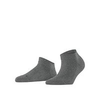 FALKE Sensitive London W Sn algodón lisos 1 par, Calcetines cortos Mujer, Gris Light Grey Melange 3390, 39-42