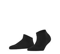 FALKE Sensitive London W Sn algodón lisos 1 par, Calcetines cortos Mujer, Negro Black 3000, 35-38