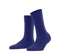 FALKE Sensitive London W SO algodón con cinturilla de confort 1 par, Calcetines Mujer, Azul (Imperial 60650), 39-42