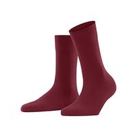 FALKE Sensitive London W SO algodón con cinturilla de confort 1 par, Calcetines Mujer, Rojo (Scarlet 82280), 35-38