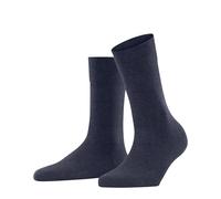FALKE Sensitive London W So algodón puños sin presión 1 par, Calcetines Mujer, Azul Dark Blue Melange 6688, 35-38