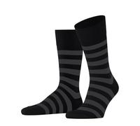 FALKE Sensitive Mapped Line M So algodón puños sin presión 1 par, Calcetines Hombre, Negro Black 3000, 47-50