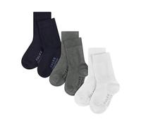 FALKE Sensitive Multipack B So algodón puños sin presión 3 pares, Calcetines Unisex bebé, Multicolor Sortiment 0020, 50-56