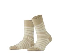 FALKE Sensitive Sunset Stripe W So lyocell puños sin presión 1 par, Calcetines Mujer, Beis Pearl 4020, 35-38