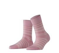 FALKE Sensitive Sunset Stripe W So lyocell puños sin presión 1 par, Calcetines Mujer, Rosa Rose 8793, 35-38