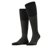 FALKE Shadow M Kh algodón estampados 1 par, Calcetines largos Hombre, Gris Grey-White 3030, 41-42