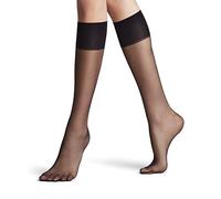 FALKE Shelina 12 DEN W KH fine 12 den transparente unicolor 1 par, Calcetines largos Mujer, Negro (Black 3009), 39/42 EU