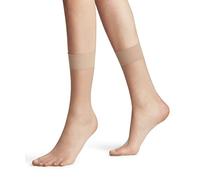 FALKE Shelina 12 DEN W So ultra-transparente lisos 1 par, Calcetines Mujer, Color piel Brasil 4679, 35-38
