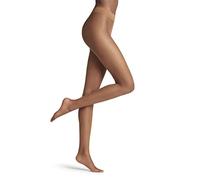 FALKE Shelina 12 DEN W TI fine 12 den transparente unicolor 1 pieza, Pantimedias Mujer, Marrón (Noisette 5109), S