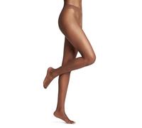 FALKE Shelina 12 DEN W Ti ultra-transparente lisas 1 pieza, Pantimedias Mujer, Marrón Hazel 5187, S-M
