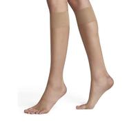 FALKE Shelina Toeless 12 DEN W Kh transparente lisos 1 par, Calcetines largos Mujer, Color piel Brasil 4679, 39-42