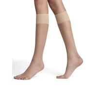 FALKE Shelina Toeless 12 DEN W Kh transparente lisos 1 par, Calcetines largos Mujer, Color piel Crystal 4409, 35-38