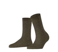FALKE Shiny W So viscosa lisos 1 par, Calcetines Mujer, Marrón Terra 5061, 35-38