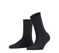 FALKE Shiny W So lyocell lisos 1 par, Calcetines Mujer, Azul Dark Navy 6370, 39-42