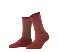 FALKE Shiny W So lyocell lisos 1 par, Calcetines Mujer, Rojo Barolo 8596, 35-38