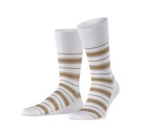 FALKE Shirtline M So algodón estampados 1 par, Calcetines Hombre, Blanco White 2000, 39-40