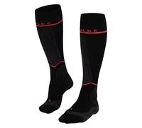 Falke Calcetines de esquí Mujer SK Energizing Wool W – Lana funcional con compresión – Negro 35-38