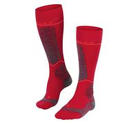 FALKE SK Energizing Wool W Kh lana hilo funcional con compresión 1 par, Calcetines de esquí Mujer, Rojo Rose 8564, 39-42