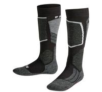 FALKE SK2 Intermediate K Kh lana hilo funcional gruesos cálidos 1 par, Calcetines de esquí Unisex niños, Negro Black-Mix 3010, 23-26
