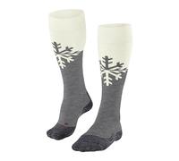 FALKE Sk2 Intermediate W Kh Lana Hilo Funcional Calida Gruesa 1 Par, Calcetines de esquí para Mujer, Gris (Light Grey 3400), 35-36